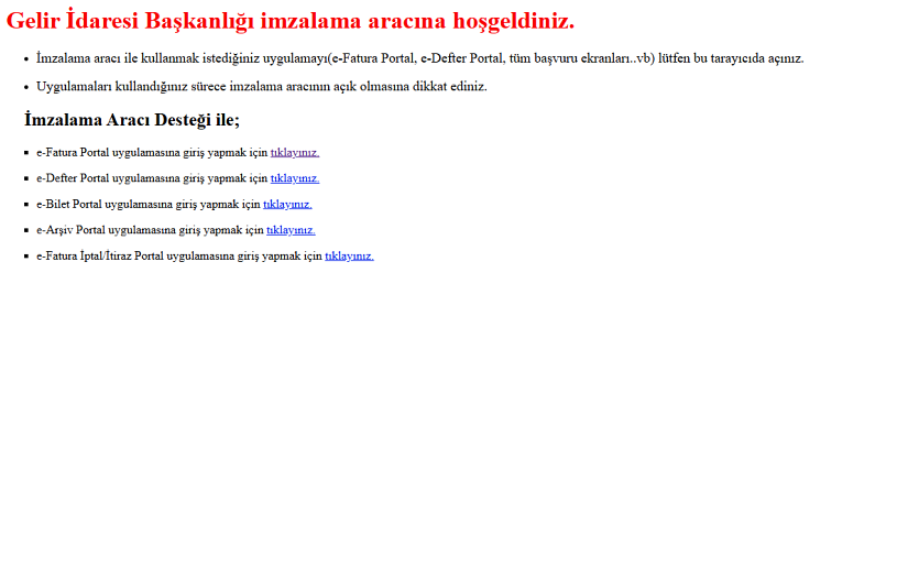 Pozitif E-İmza Çalıştırıcı